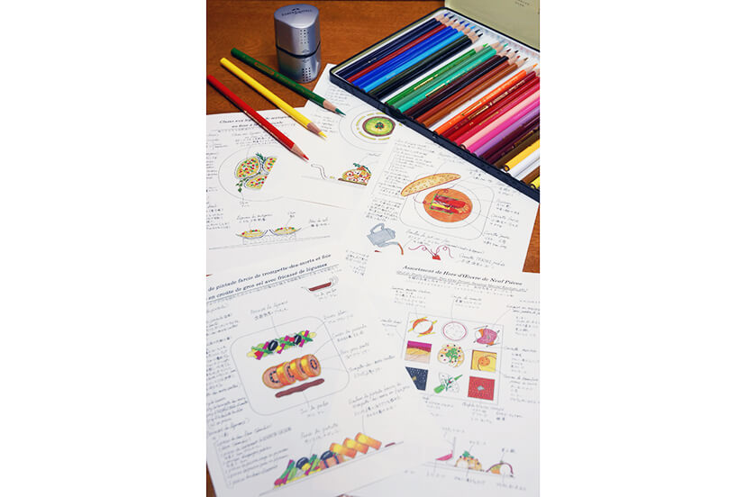 手書きのレシピ。